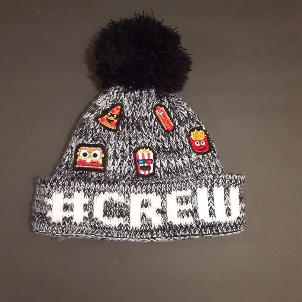 #CREW, POM POM, Knit Beanie Boys Hat, Size L/XL (8+yrs.)